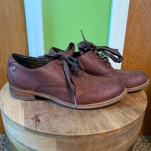 Sebago Burgundy Wingtip Brogue Shoes